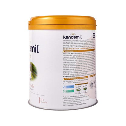 Kendamil Goat First Infant Milk Powder Formula Stage 1 Birth to 6 Month grass fed authentic Import UK British bone health growth quality baby cheap price in BD