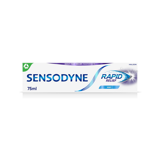 Sensodyne Sensitive Rapid Relief Mint Toothpaste UK Best genuine authentic pain cavit import foreign gum germ premium dental white brush cheap price in BD Dhaka