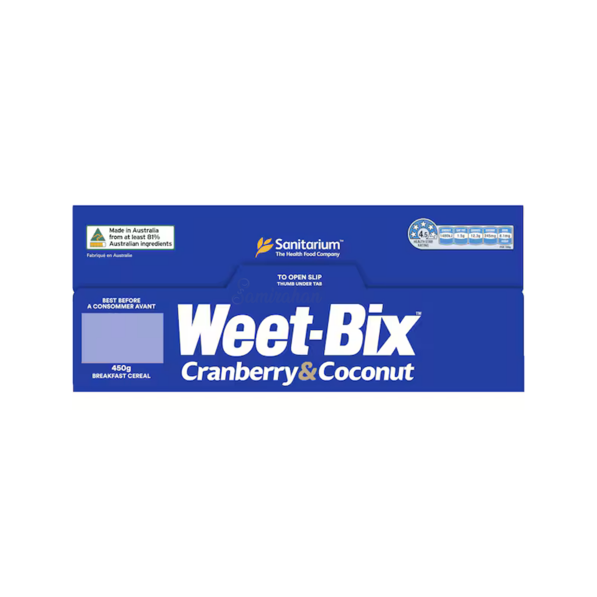 Sanitarium Weet-Bix™ Cranberry Coconut Breakfast Cereal sugar saturated fat fibre Vitamins Best genuine foreign import food healthy corn low price in Dhaka BD