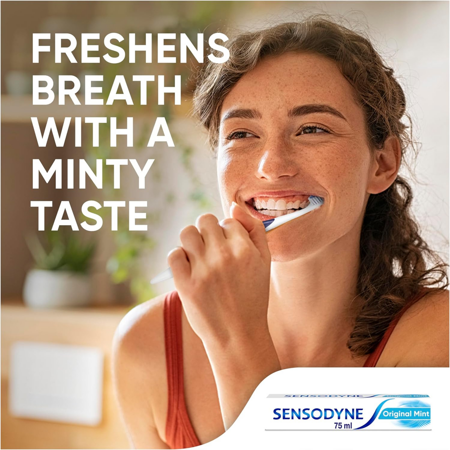 Sensodyne Sensitive Original Mint Toothpaste UK Best genuin authentic pain cavity import foreign gum germ premium dental offer white brush low price in BD Dhaka