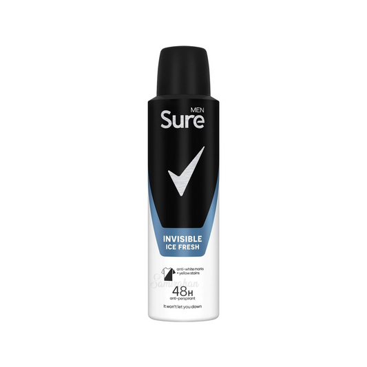 Sure Invisible Ice Fresh 48h Protection Anti-perspirant Deodorant Spray 48h sweat odor protection Best long last fresh scent import perfume premium low price bd