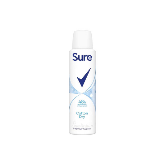 Sure Women Cotton Dry 48h Protection Anti perspirant Deodorant Spray smell sweat odor protection Best long last fresh scent import perfume premium low price bd