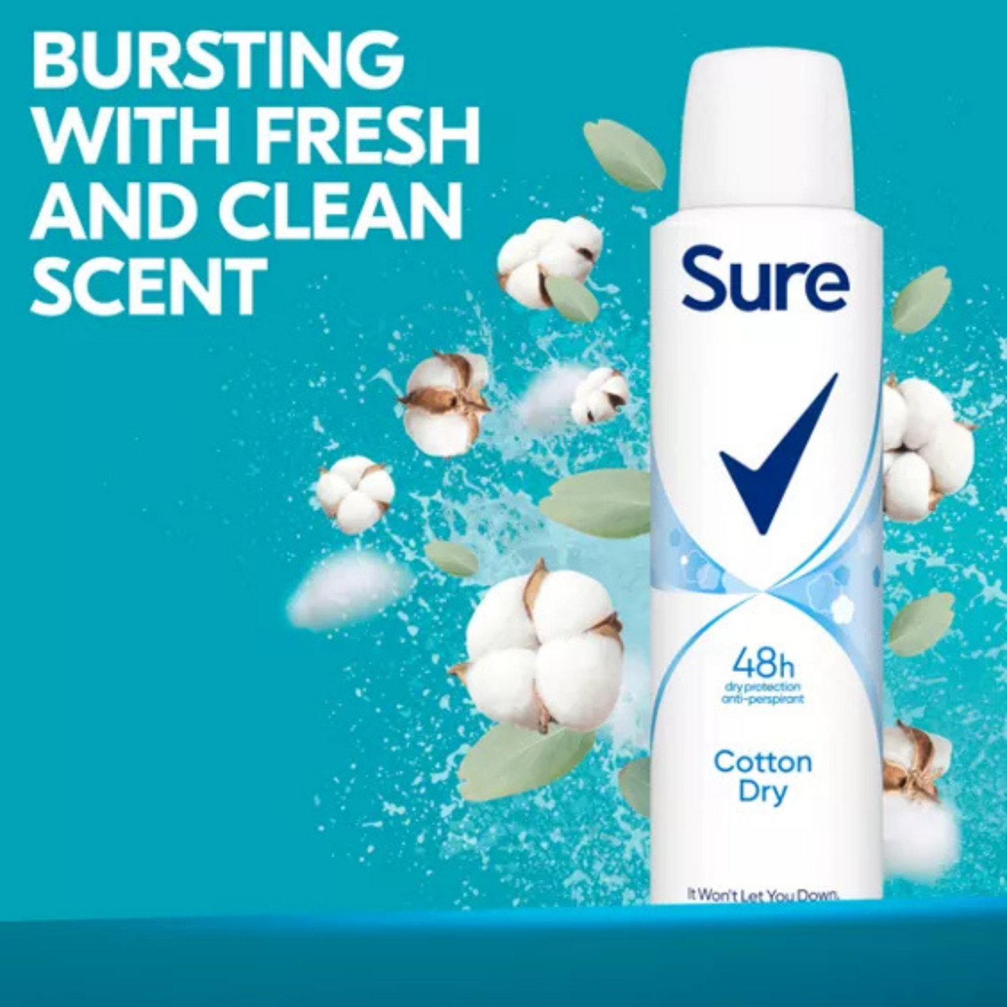 Sure Women Cotton Dry 48h Protection Anti perspirant Deodorant Spray smell sweat odor protection Best long last fresh scent import perfume premium low price bd