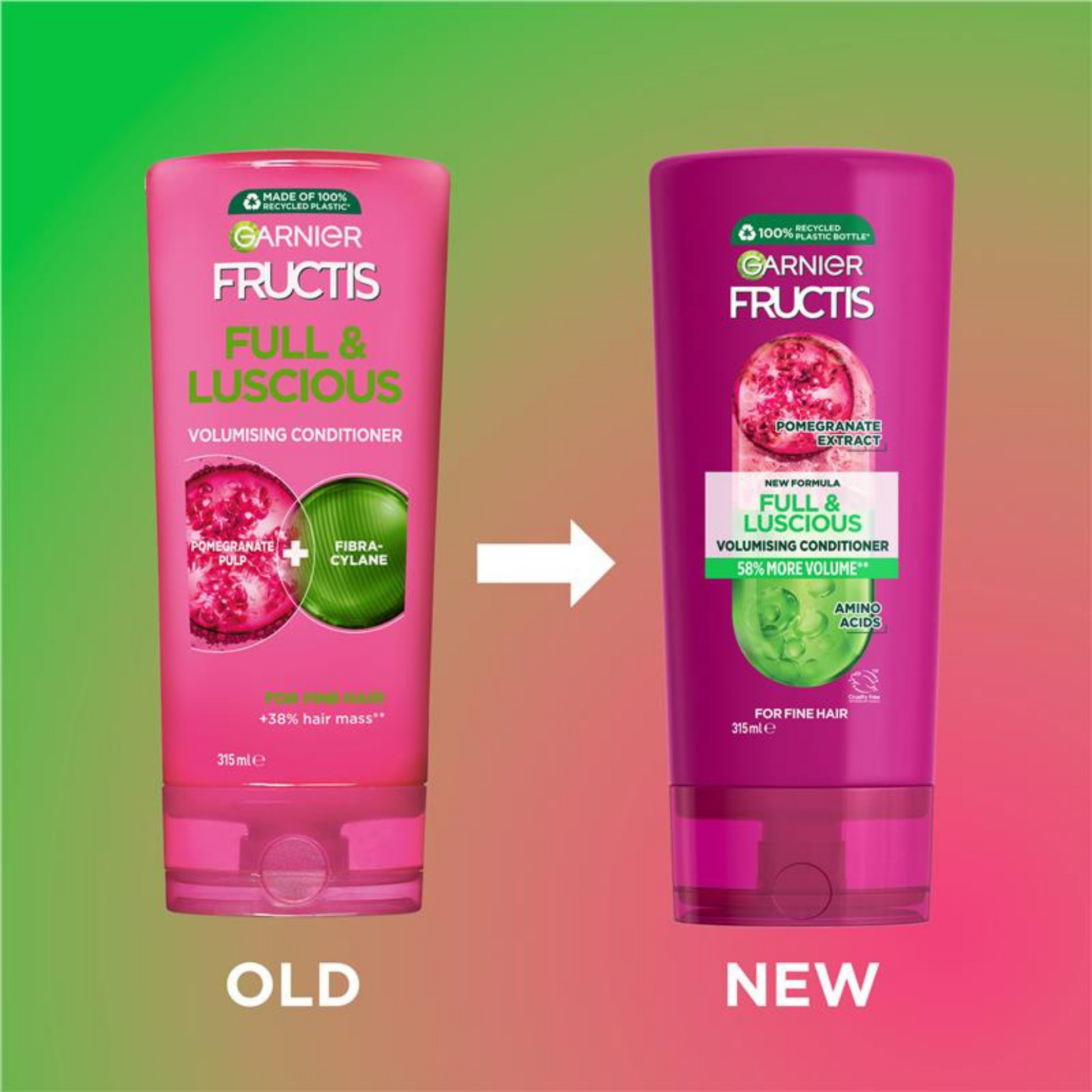 Garnier Fructis Full & Luscious Conditioner Pomegrnate Extract shine healthy treat dry hair Best foreign Australia care import premium hair fall low price in bd