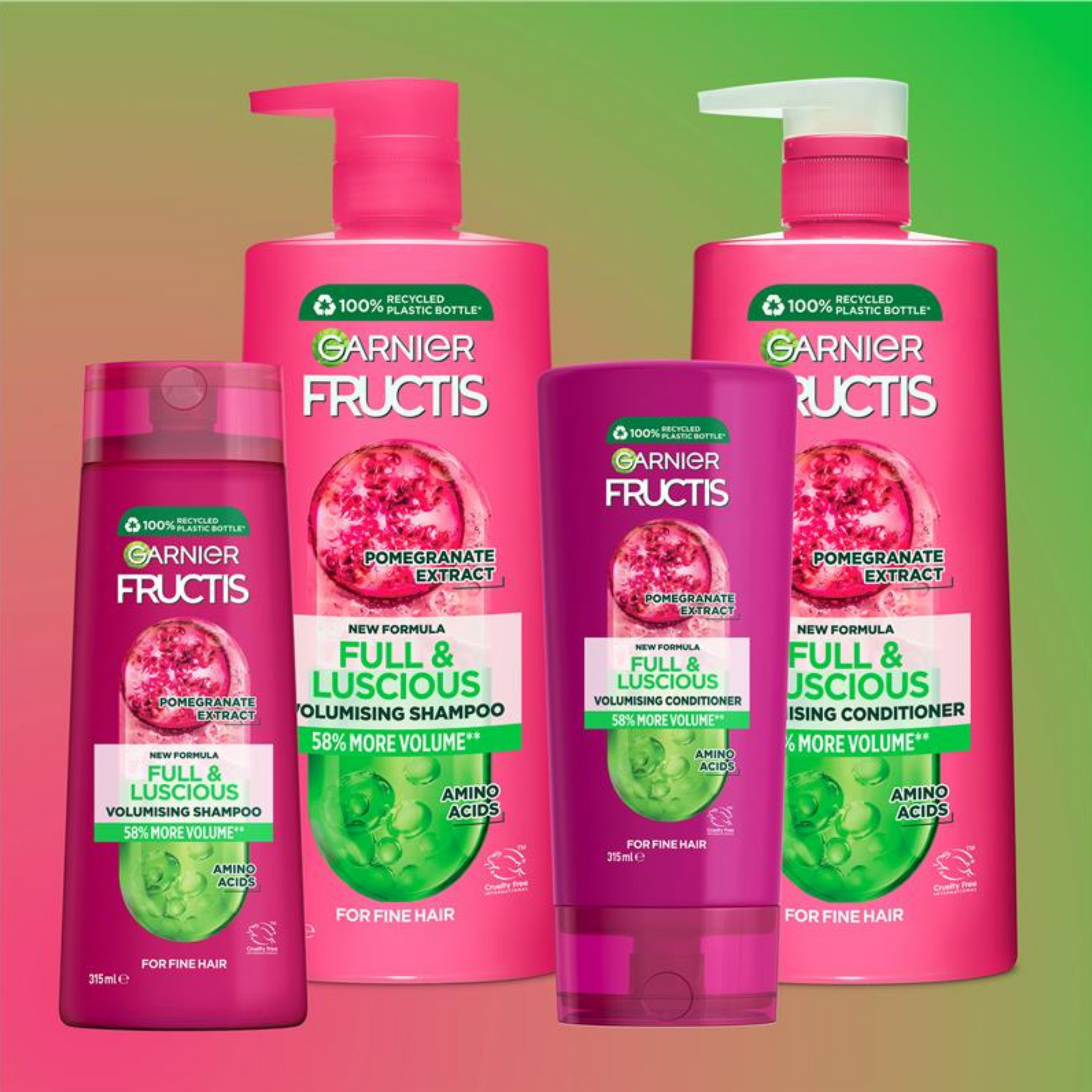 Garnier Fructis Full & Luscious Conditioner Pomegrnate Extract shine healthy treat dry hair Best foreign Australia care import premium hair fall low price in bd