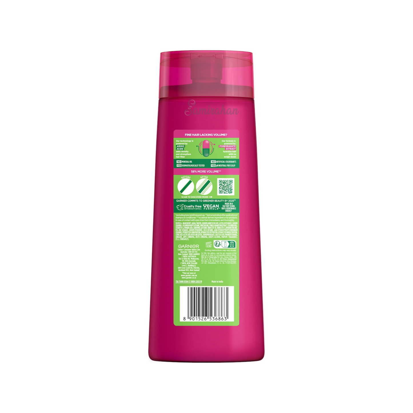 Garnier Fructis Full & Luscious Shampoo dry Pomegrnate Extract shine healthy treat black hair Best foreign Australia care import premium hair fall low price bd