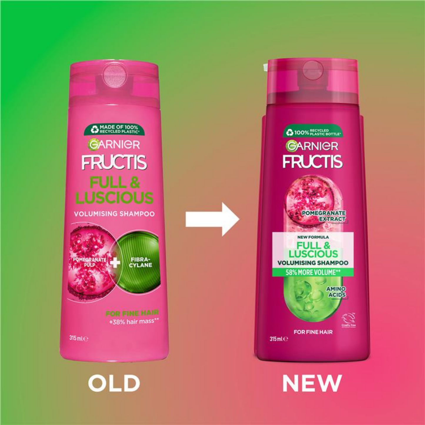 Garnier Fructis Full & Luscious Shampoo dry Pomegrnate Extract shine healthy treat black hair Best foreign Australia care import premium hair fall low price bd