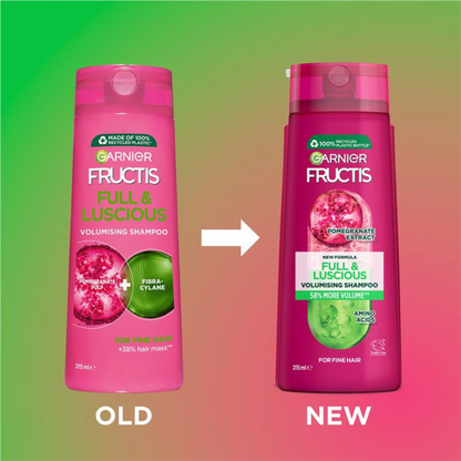 Garnier Fructis Full & Luscious Shampoo dry Pomegrnate Extract shine healthy treat black hair Best foreign Australia care import premium hair fall low price bd