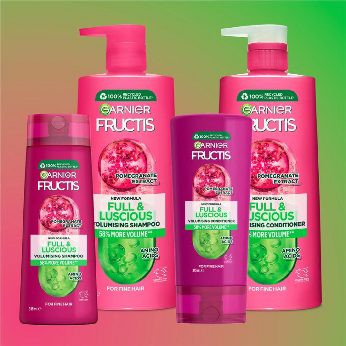 Garnier Fructis Full & Luscious Shampoo dry Pomegrnate Extract shine healthy treat black hair Best foreign Australia care import premium hair fall low price bd