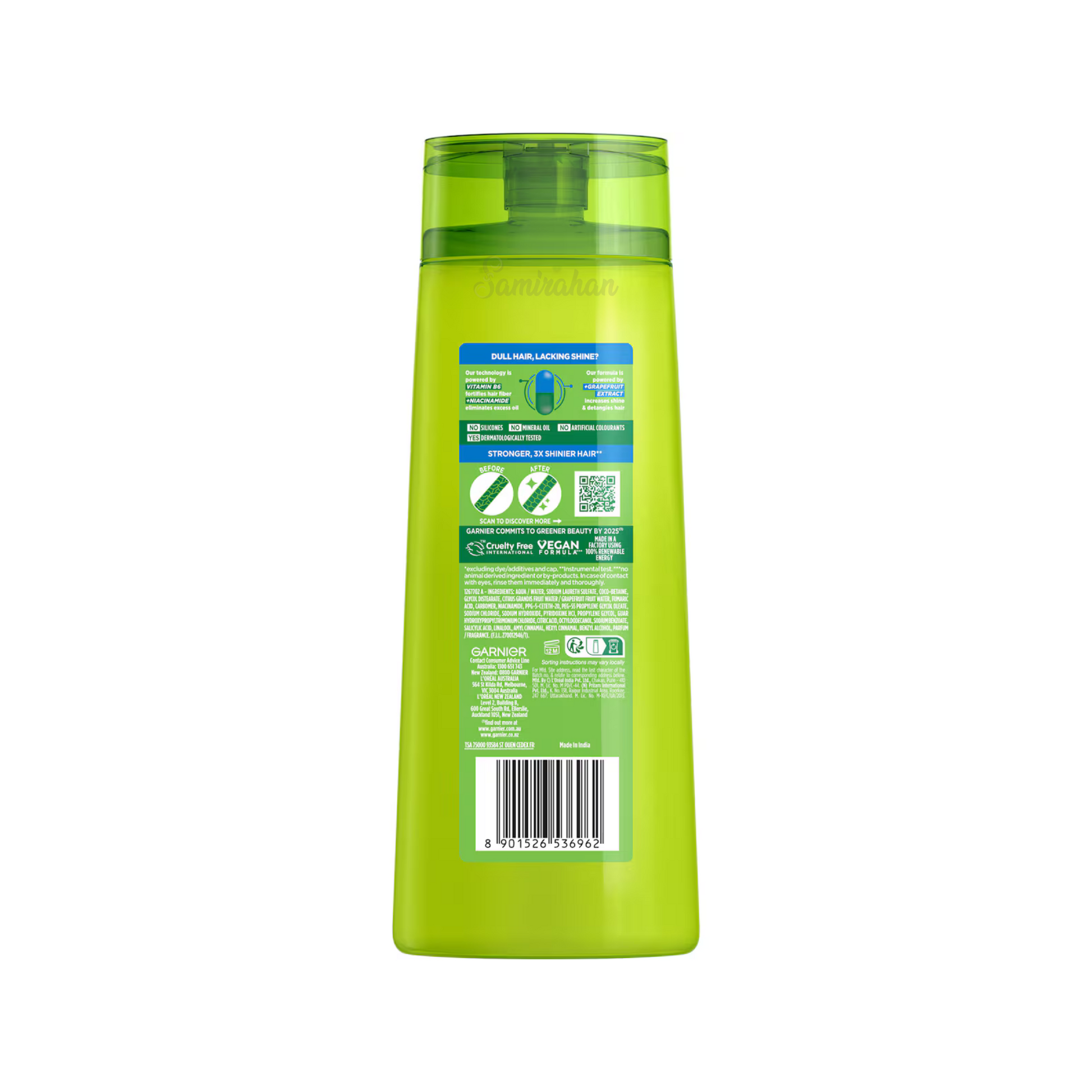 Garnier Fructis Full & Luscious Shampoo dry Grapefruit Extract shine healthy treat black hair Best foreign Australia care import premium black fall low price bd