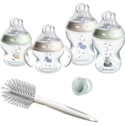 Tommee Tippee Natural Start Newborn Baby Set 150mL 260mL Anti Colic Bottles With Feeding Essentials (Australia) Piece Set