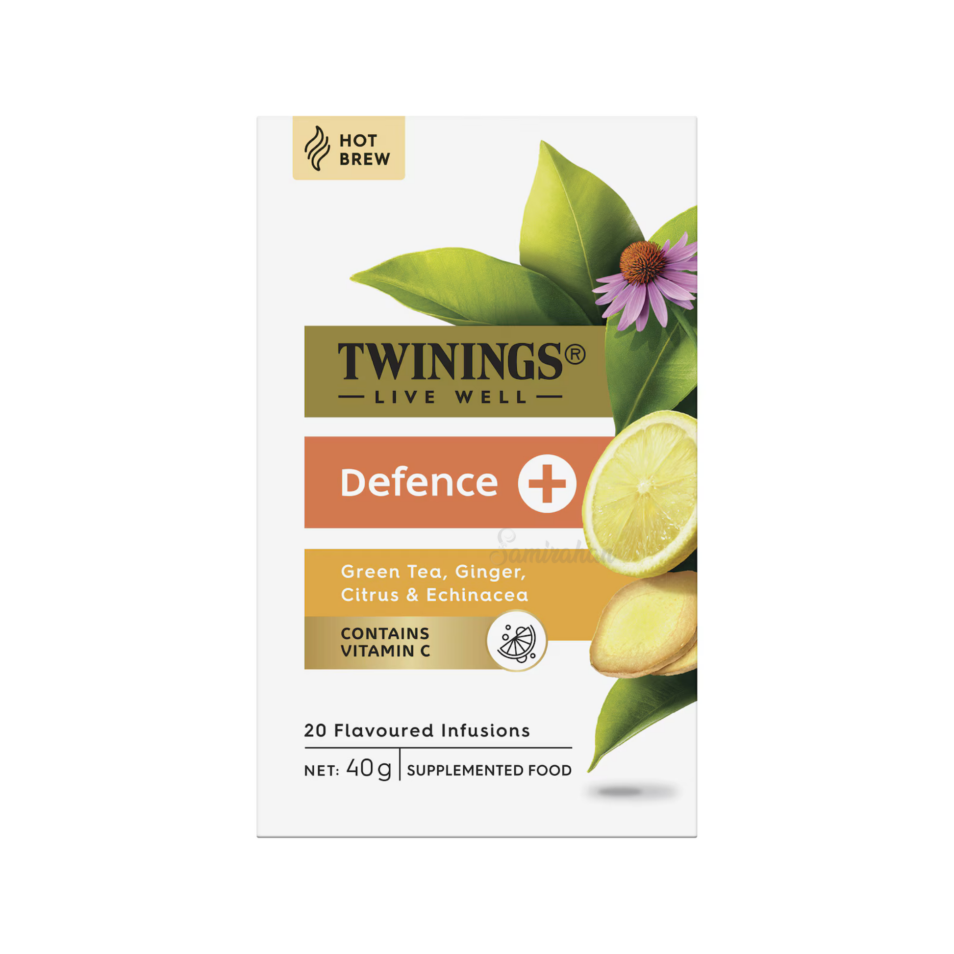 Twinings Live Well Defence Green Tea Bag natural caffeine free winter snack blend coffee Best authentic imported Australia UK instant strong cheap price in bd