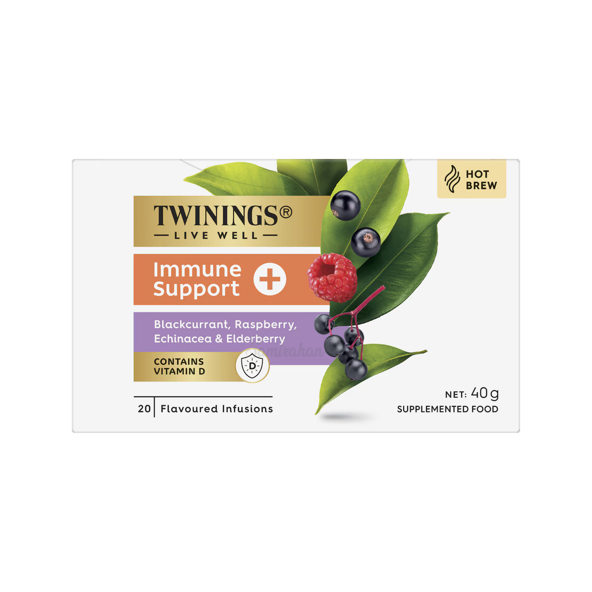 Twinings Live Well Immune Support Tea Bag natural caffeine free winter snack blend coffee Best authentic imported Australia UK instant strong cheap price in bd