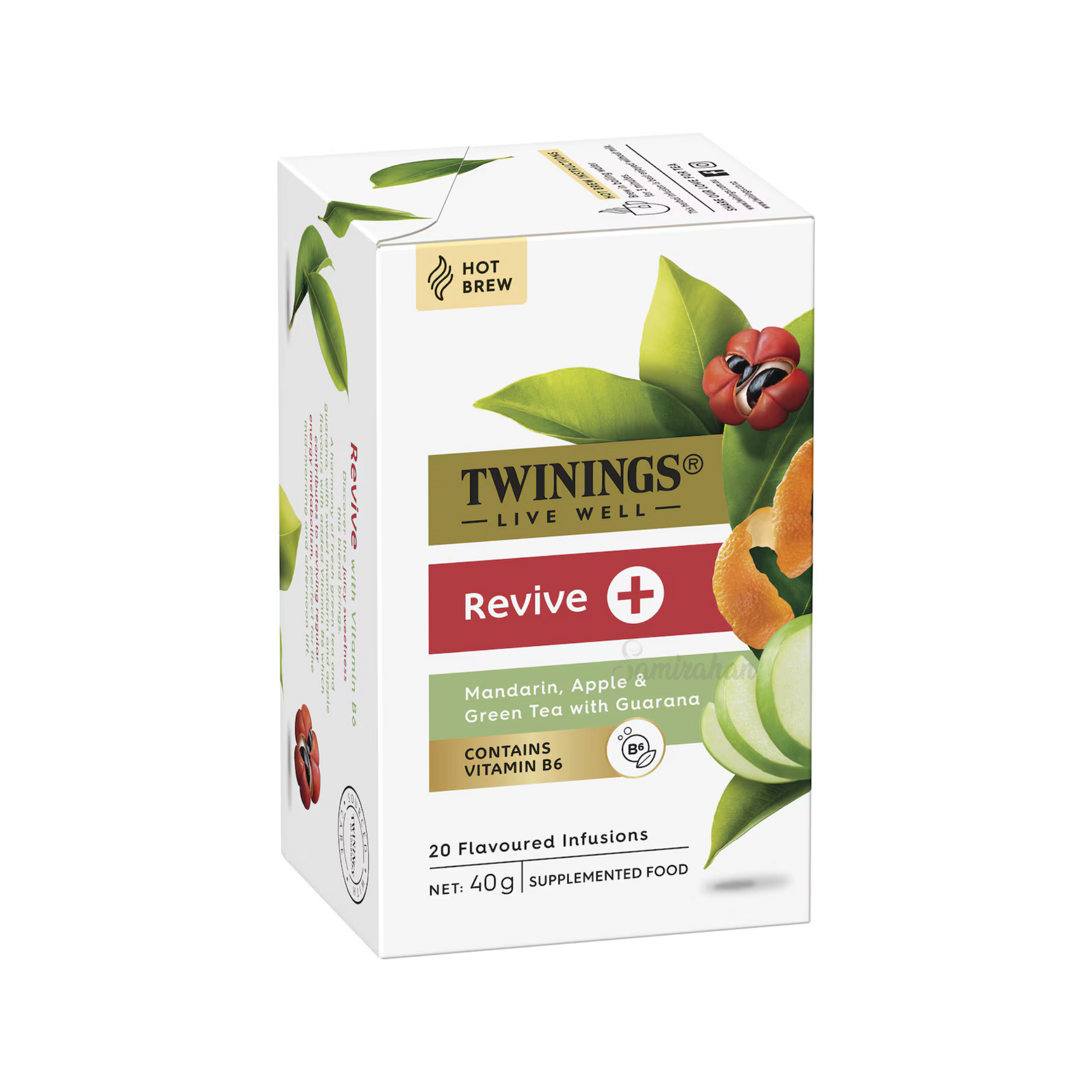 Twinings Live Well  Revive Green Tea Apple Bag natural caffeine winter snack blend coffee Best authentic import Australia UK instant strong cheap price in bd