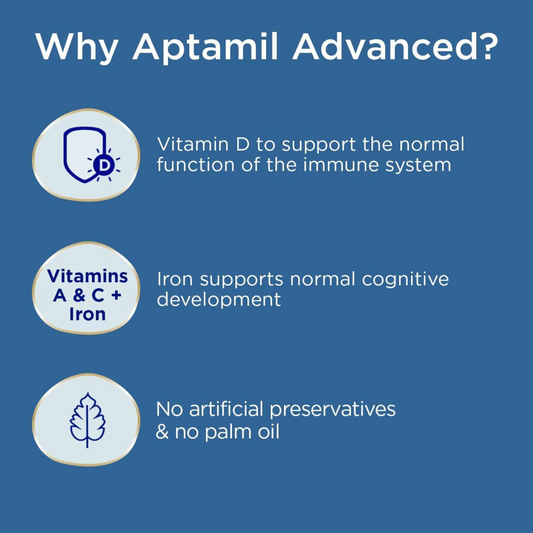 Aptamil Advanced Stage 3 Follow On Milk Powder 1-3 year nutrition premium baby care  formula Halal best authentic imported UK EU cow growth food low price in bd