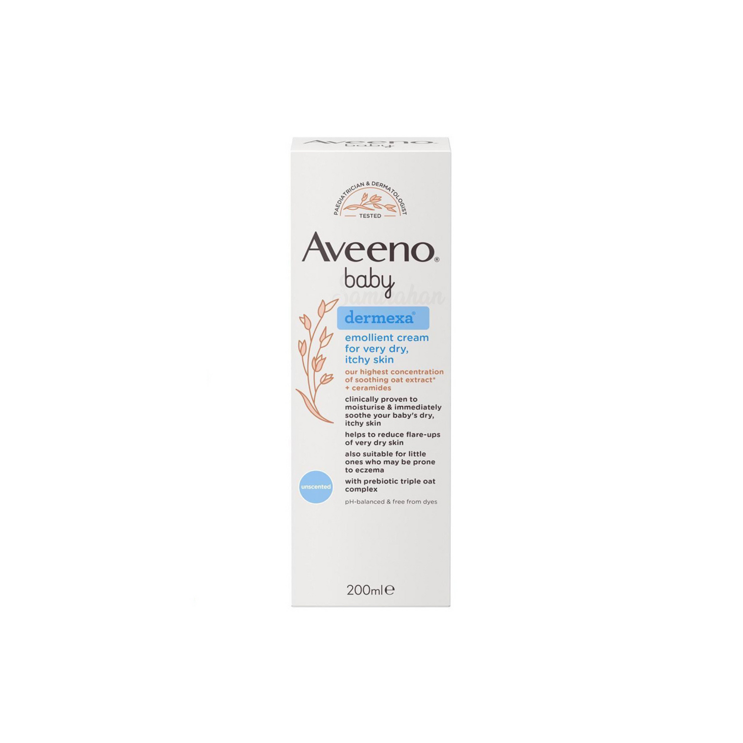 Aveeno baby Daily Moisturizing Dermexa Emollient Cream Newborn Use natural Best dry bright protect import UK authentic genuine skin care soft body low price BD