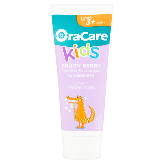 OraCare Kids Fruity Berry Fluoride Toothpaste acids Healthy Strong Teeth kids Best genuine import foreign UK premium real quality dental toothpaste price in bd