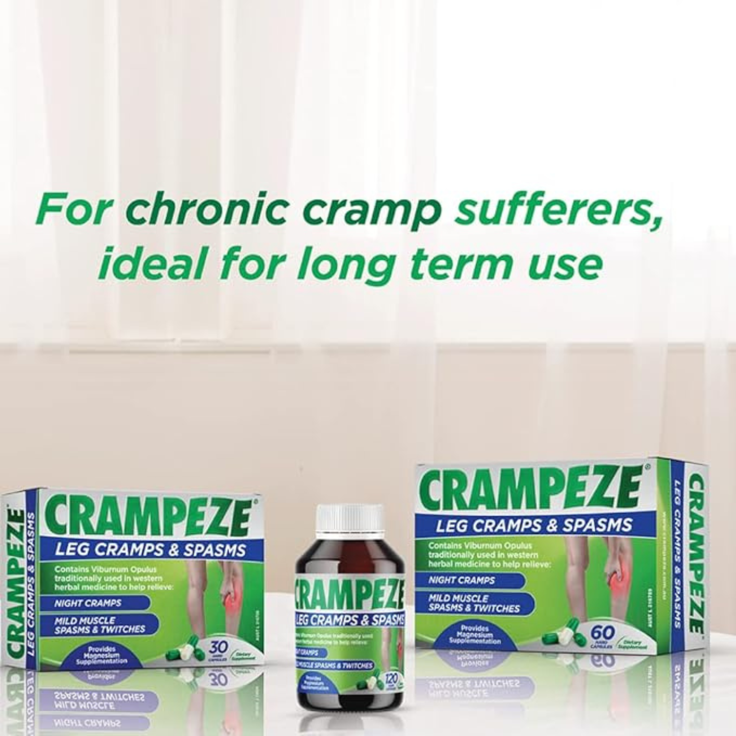 Crampeze Leg Cramps & Spasms Capsules Night cramps Best import authentic genuine premium brand online shop AU Supplementation low price in BD Chittagong Chandpur Tala