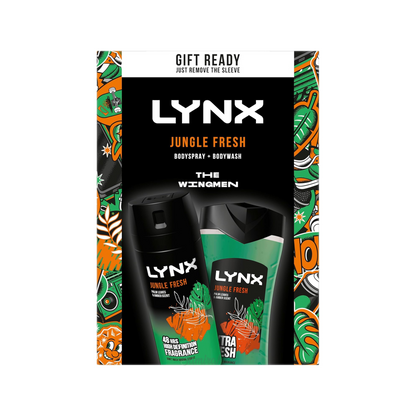 LYNX Jungle Fresh Duo Gift Set Body wash shower gel soap savan glow sweet Best imported Australia fragn aroma authentic original scent perfume low price in BD