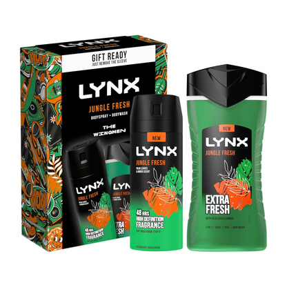 LYNX Jungle Fresh Duo Gift Set Body wash shower gel soap savan glow sweet Best imported Australia fragn aroma authentic original scent perfume low price in BD