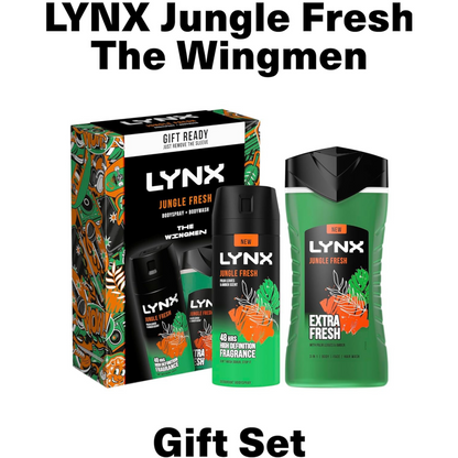 LYNX Jungle Fresh Duo Gift Set Body wash shower gel soap savan glow sweet Best imported Australia fragn aroma authentic original scent perfume low price in BD