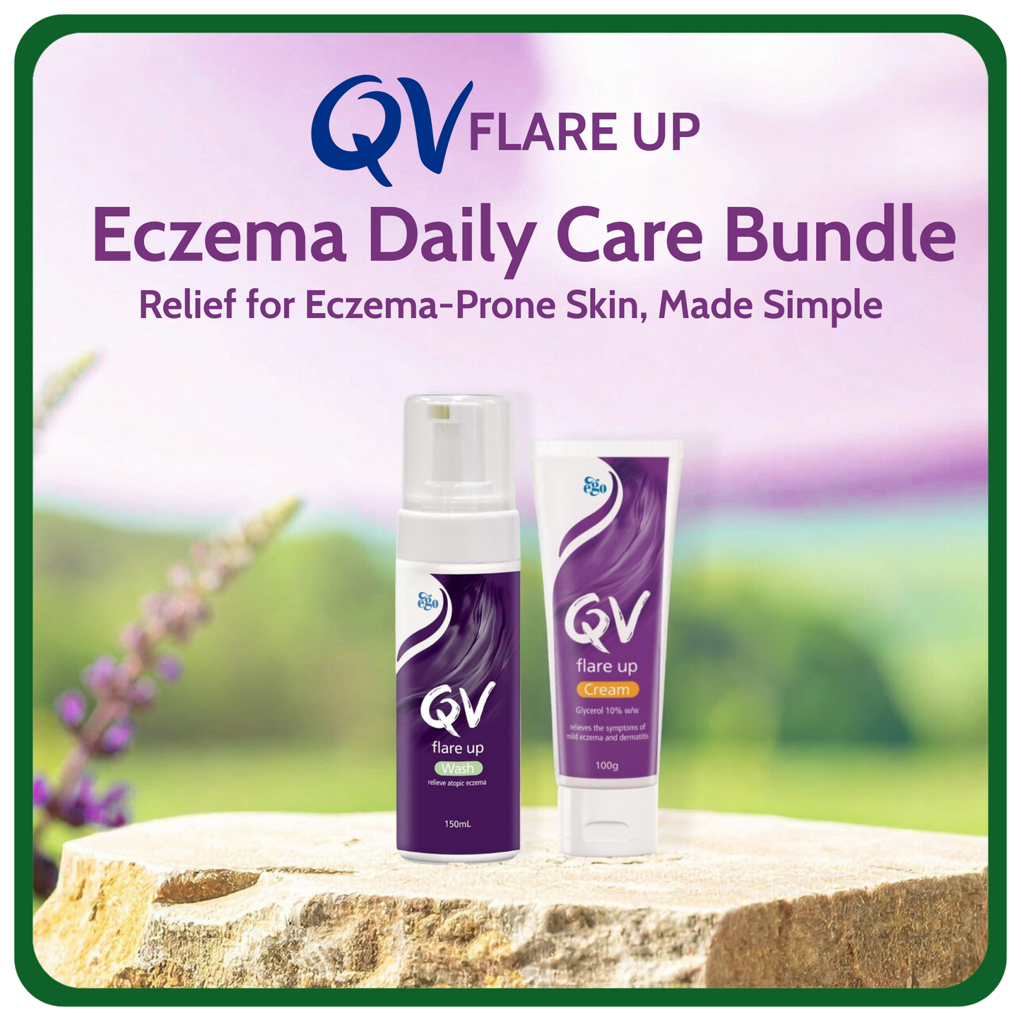 QV Eczema Care Bundle Flare Up Cream & Wash (Australia) 1 Set