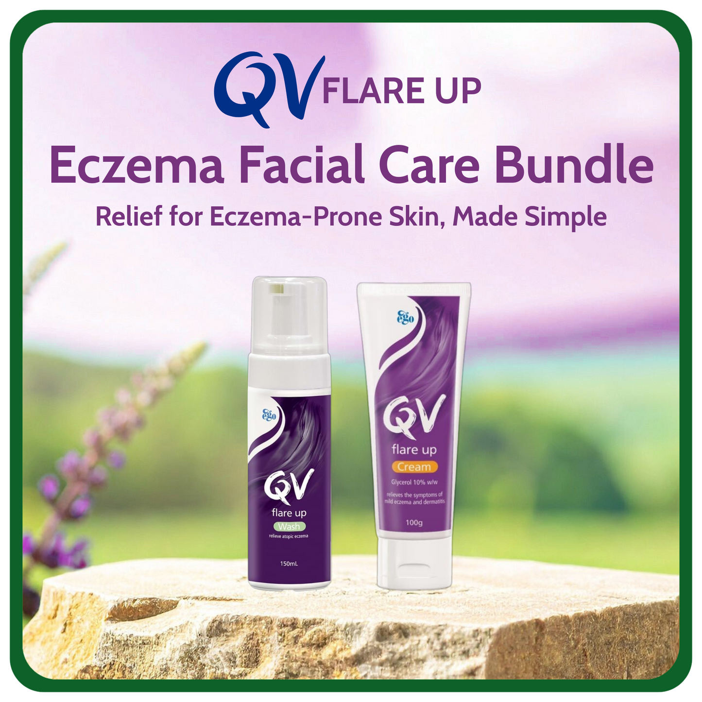 QV Eczema Care Bundle Flare Up Cream & Wash (Australia) 1 Set
