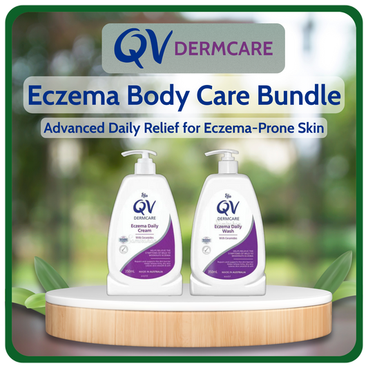QV Dermcare Eczema Relief Duo Daily Wash & Cream Bundle (Australia)