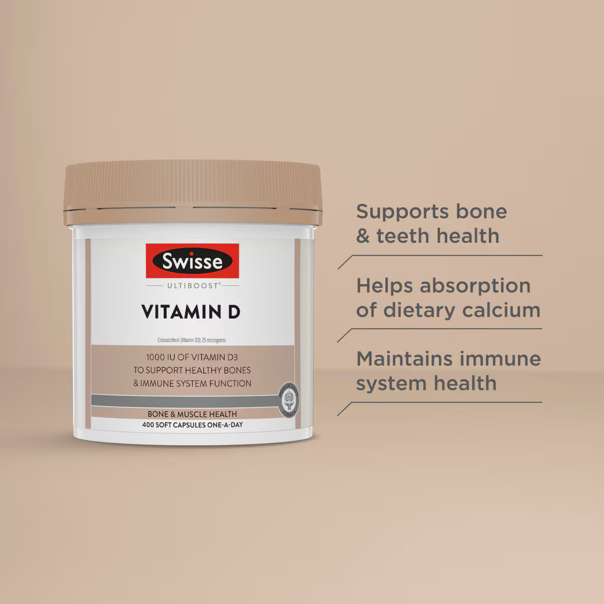 Swisse Ultiboost Vitamin D Supports Bone & Teeth premium formula support healthy muscle relieve strong health Best imported Australian authentic low price in bd