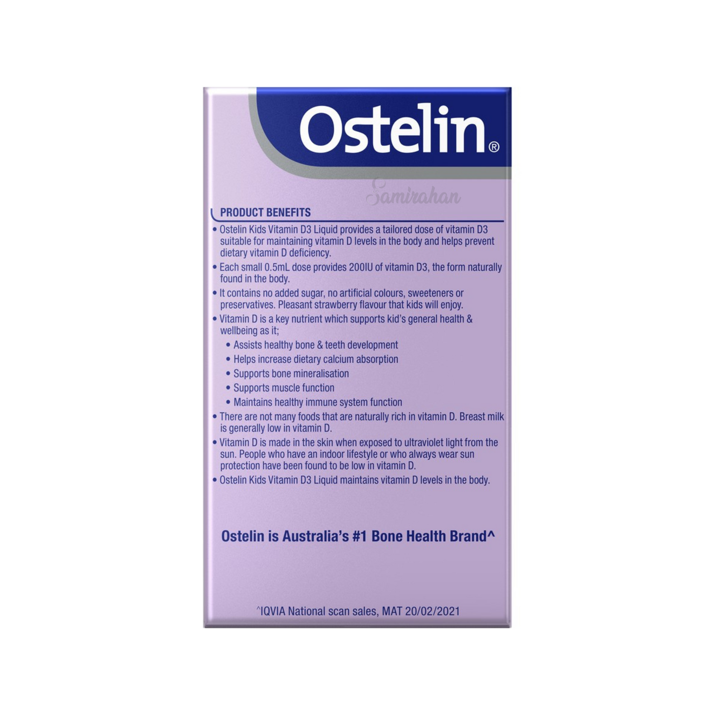 Ostelin Vitamin D Infant Drops D3 Kids Bone Health Immune Support health teeth Best imported Australian premium dietary food baby supplement cheap price in bd