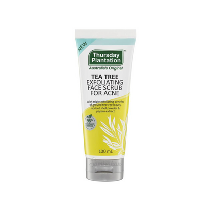 Thursday Plantation Tea Tree Exfoliating Face Scrub pimple dark spot cleanser wash serum sale discount harbel Best real import premium herbal Australia cheap bd