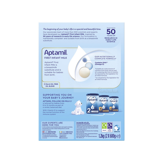 Aptamil Stage 1 First Infant Baby Milk Formula Powder Birth uk safe health feed food care cow original store Best shop Import foreign Premium low price in bd 