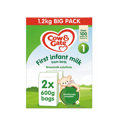 Cow & Gate Stage 1 First Infant Baby Milk Powder Birth Big Pack nutrition premium Halal best imported UK British cow quality safe health feed food low price bd