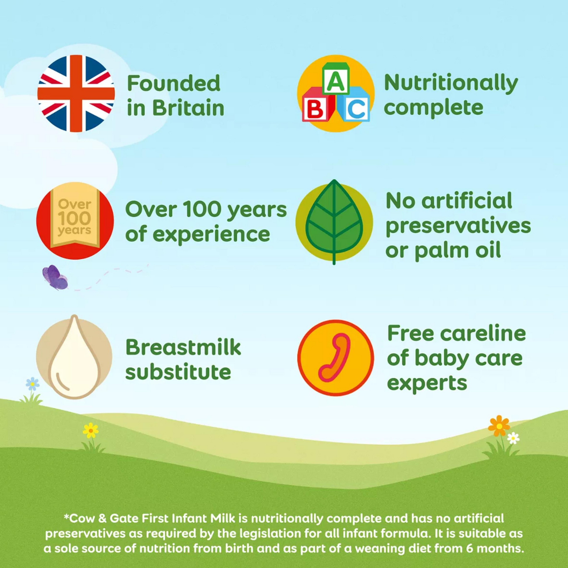 Cow & Gate Stage 1 First Infant Baby Milk Powder Birth Big Pack nutrition premium Halal best imported UK British cow quality safe health feed food low price bd