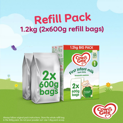 Cow & Gate Stage 1 First Infant Baby Milk Powder Birth Big Pack nutrition premium Halal best imported UK British cow quality safe health feed food low price bd
