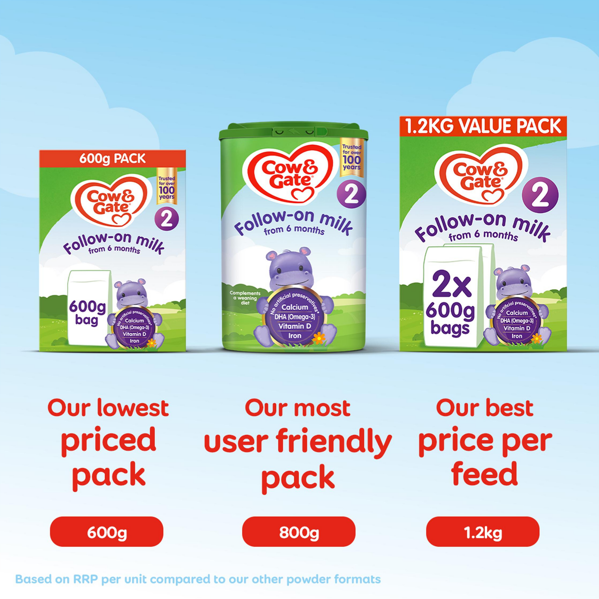 Cow & Gate Stage 2 Follow On infant Baby milk Formula nutrition Powder 6 to 12 months best imported genuine authentic UK British premium feeding low price in BD