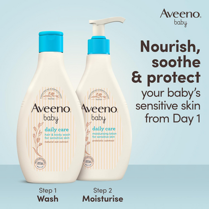 Aveeno baby Daily Moisturizing Hair Body wash shampoo Newborn Daily Use natural Best dry bright protect imported UK authentic genuine skincare soft low price BD