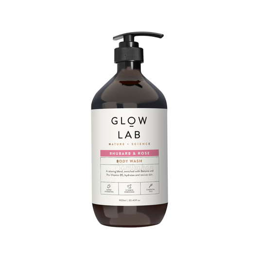 Glow Lab Rhubarb & Rose Body Wash protect germs refresh Best imported Australia genuine authentic cool Warm clean soap skincare beauty original low price in bd