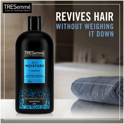 Tresemme Moisture Rich Shampoo Vitamin E keratin Best fine healthy growth shine foreign dandruff genuine authentic imported loss damage sculp low price BD Dhaka