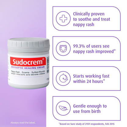 Sudocrem Antiseptic Healing Cream nappy rash symptoms multipurpose treatment acne eczema cuts grazes sunburn burns chilblains protection best UK price in bd