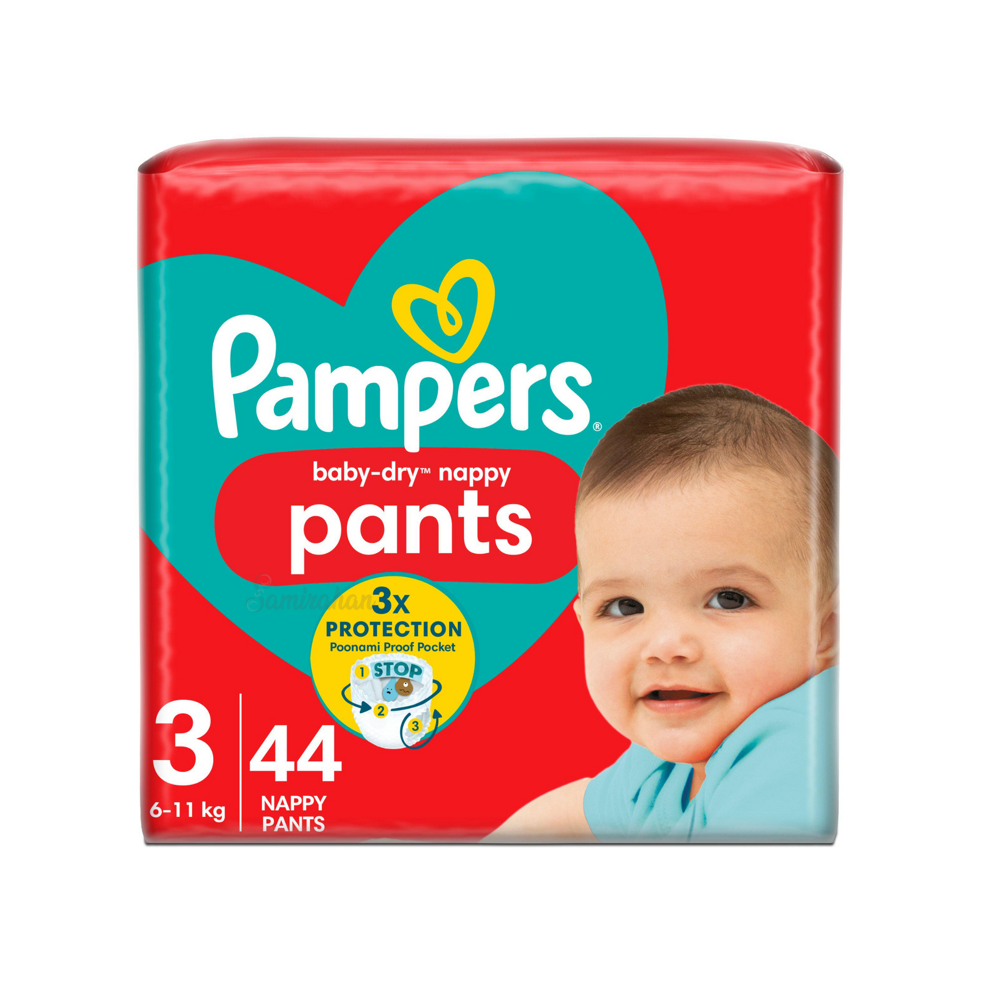 Pampers Baby Dry Nappy Pants Boys & Girls 3 Size 6-11kg protection dry comfort 12hrs Easy Fit soft secure Best genuine Australian uk baby diaper low price in bd