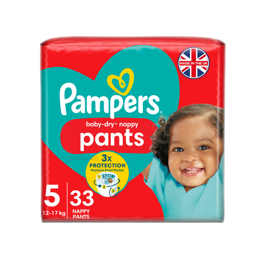 Pampers 3X Protection Baby Dry Nappy Pants 5 Size 12-17kg protection dry comfort 12hrs Easy Fit soft secure Best genuine Australian uk baby diaper low price bd