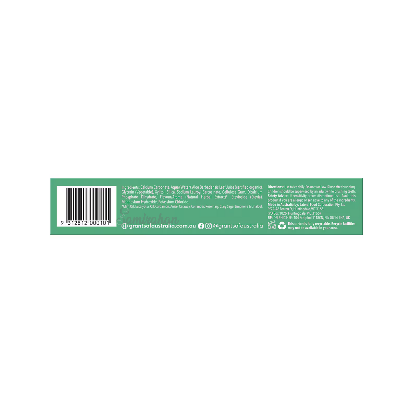 oral health Grants Mild Mint Toothpaste Aloe Vera and natural herbs, it soothes sensitive gums smile gums strong teeth medicine care dental premium low price bd