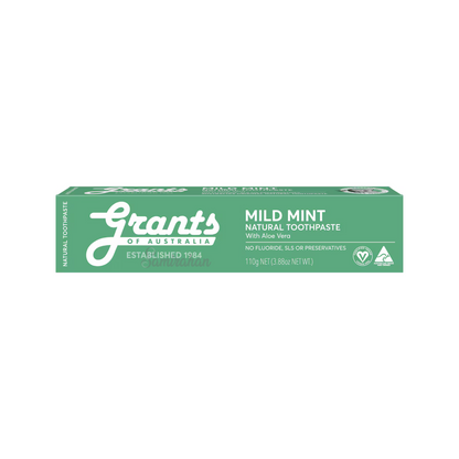 oral health Grants Mild Mint Toothpaste Aloe Vera and natural herbs, it soothes sensitive gums smile gums strong teeth medicine care dental premium low price bd