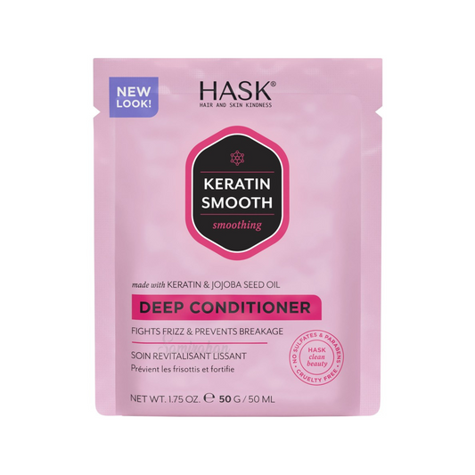HASK Keratin Protein Jojoba Seed Oil Smooth Deep Conditioner Sachet Best imported foreign haircare quality Clean restores shiny silky Protein cheap price in bd