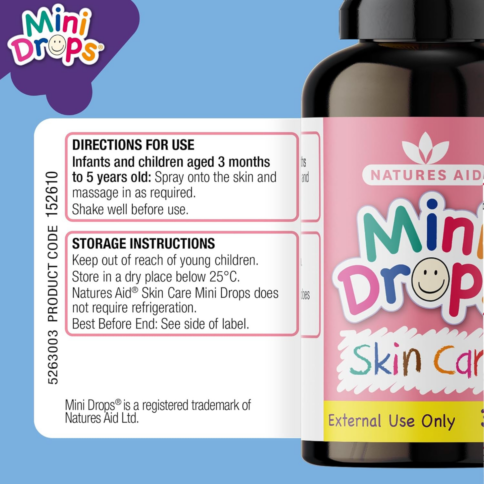 Natures Aid Skincare Oil Drops Spray For Vitamin E Babies children support growth Best Kid imported genuine UK premium health diet baby supplement low price bd