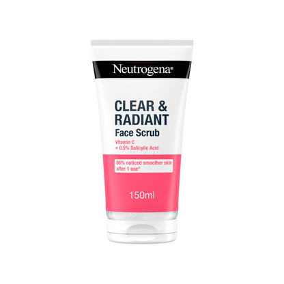 Neutrogena Clear & Radiant Face Scrub With Vitamin C clean glow natural Best dry bright protect import UK authentic genuine skin care soft body low price in BD
