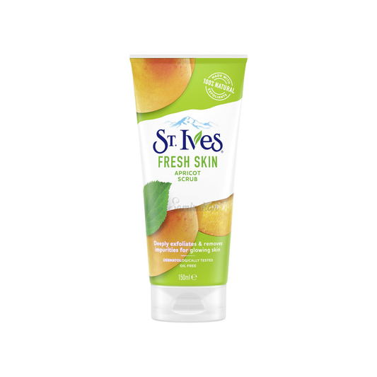 St Ives Fresh Skin Invigorating Apricot Scrub Vitamin C clean glow natural Best dry bright protect import UK authentic genuine skin care soft body low price BD