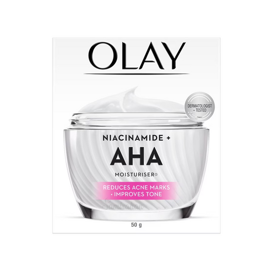 Olay Luminous Niacinamide + AHA Moisturiser Reduces Acne Marks skin care Best import makeup glow authentic original genuine brand premium Australia low price BD