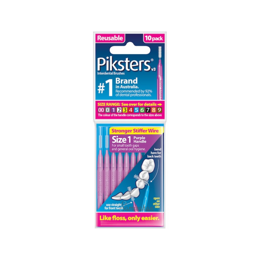 Piksters Reusable Interdental Brushes Oral Hygiene Size 1 pain gum enamel yellow Best import foreign Australian premium quality dentist white cheap price in bd